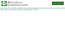 Tablet Screenshot of magnoliaconstruction.com